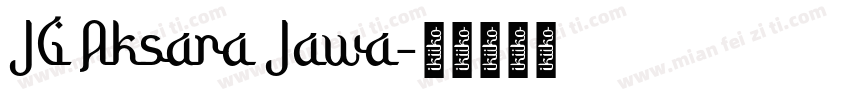 JG Aksara Jawa字体转换